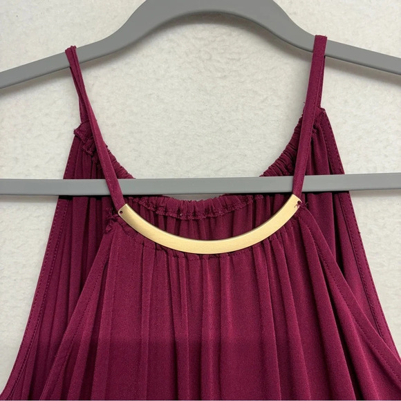 Lane Bryant Simply Chic Collection Goddess Maxi dress size 18/20 Wine Red - Picture 5 of 9